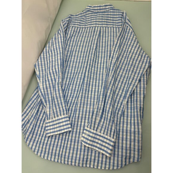 Peter Millar Men Shirt Large L Linen Cotton Blend Button Up Long Sleeve Blue - Picture 5 of 8